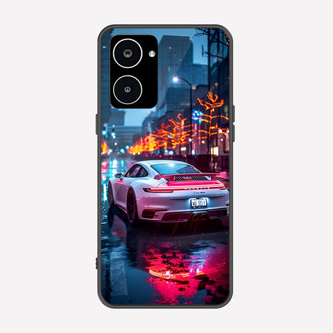 Realme 10 Cover - Car Series - Premium Printed Metal soft Bumper shock Proof Case