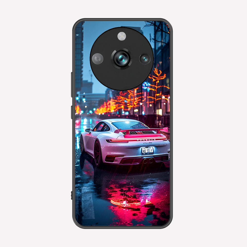 Realme 11 Pro Cover - Car Series - Premium Printed Metal soft Bumper shock Proof Case