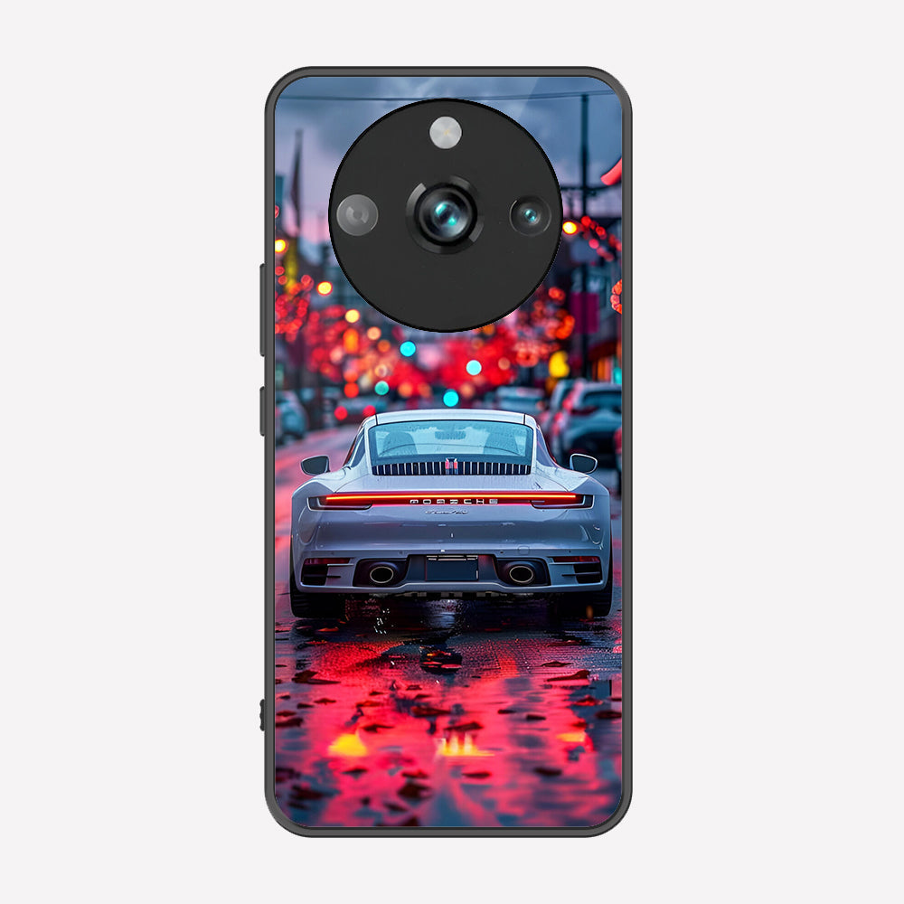 Realme 11 Pro Plus Cover - Car Series - Premium Printed Metal soft Bumper shock Proof Case
