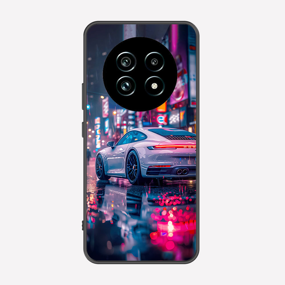 Realme 12x Cover - Car Series - Premium Printed Metal soft Bumper shock Proof Case