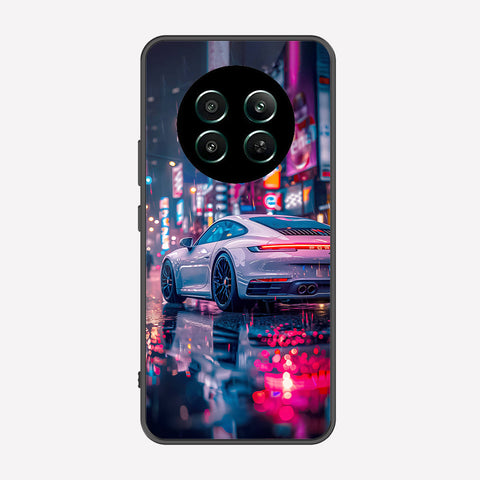 Realme 12 4G Cover - Car Series - Premium Printed Metal soft Bumper shock Proof Case