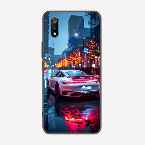 Realme 3 Cover - Car Series - Premium Printed Metal soft Bumper shock Proof Case
