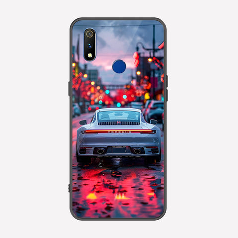 Realme 3 Pro Cover - Car Series - Premium Printed Metal soft Bumper shock Proof Case