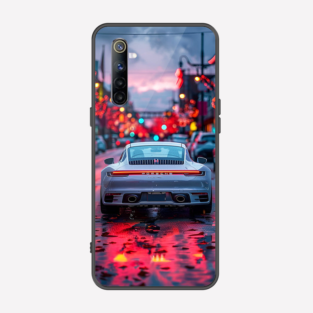 Realme 6s Cover - Car Series - Premium Printed Metal soft Bumper shock Proof Case