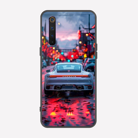 Realme 6 Pro Cover - Car Series - Premium Printed Metal soft Bumper shock Proof Case