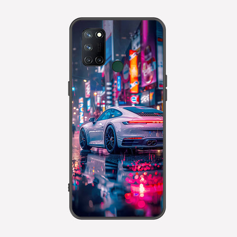 Realme 7i Cover - Car Series - Premium Printed Metal soft Bumper shock Proof Case