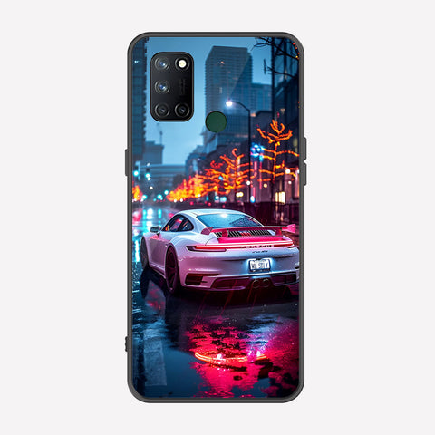 Realme 7i Cover - Car Series - Premium Printed Metal soft Bumper shock Proof Case