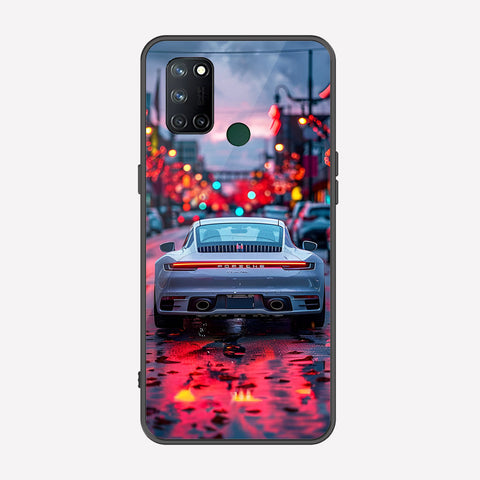Realme 7i Cover - Car Series - Premium Printed Metal soft Bumper shock Proof Case