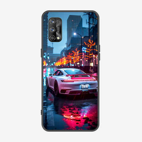 Realme 7 Pro Cover - Car Series - Premium Printed Metal soft Bumper shock Proof Case