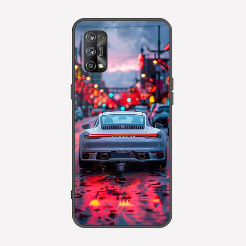 Realme 7 Pro Cover - Car Series - Premium Printed Metal soft Bumper shock Proof Case