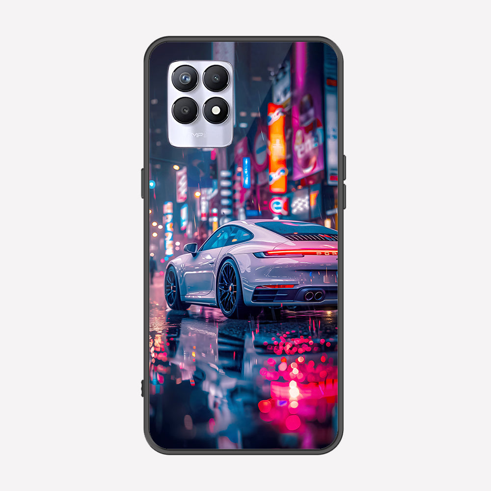 Realme Narzo 50 4G Cover - Car Series - Premium Printed Metal soft Bumper shock Proof Case
