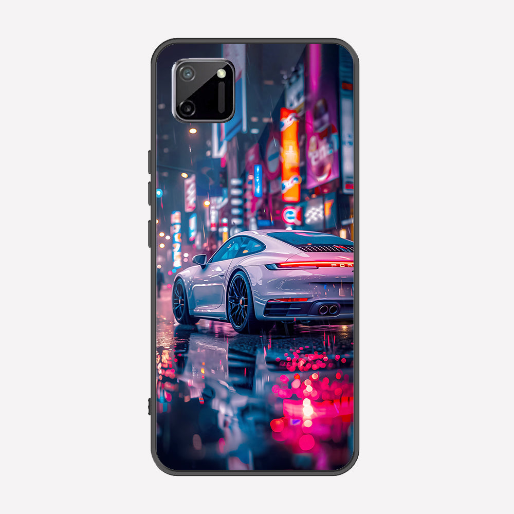 Realme C11 Cover - Car Series - Premium Printed Metal soft Bumper shock Proof Case