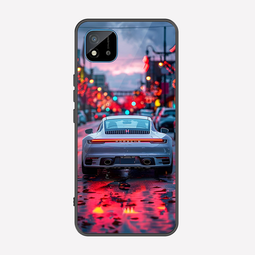 Realme C11 2021 Cover - Car Series - Premium Printed Metal soft Bumper shock Proof Case