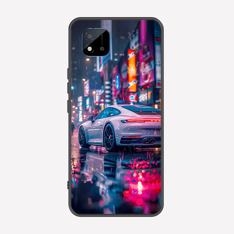 Realme C20 Cover - Car Series - Premium Printed Metal soft Bumper shock Proof Case