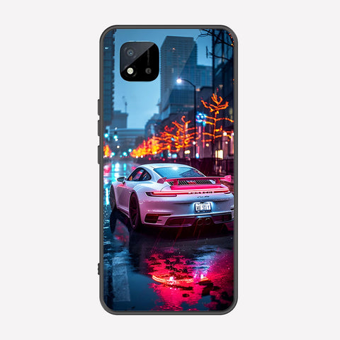 Realme Narzo 50i Cover - Car Series - Premium Printed Metal soft Bumper shock Proof Case