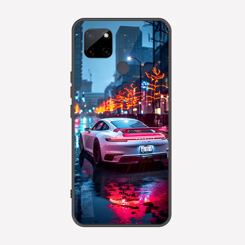 Realme C25Y Cover - Car Series - Premium Printed Metal soft Bumper shock Proof Case