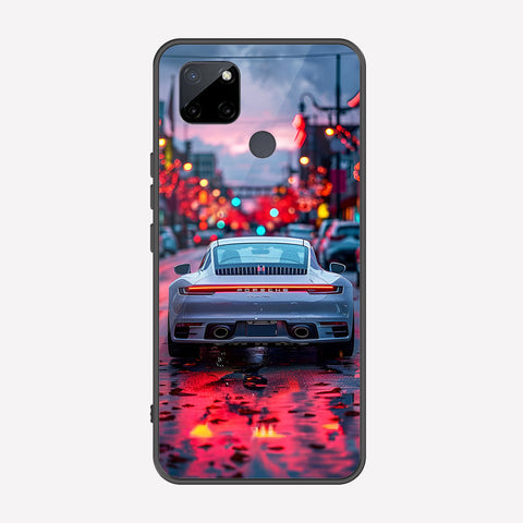 Realme C21Y Cover - Car Series - Premium Printed Metal soft Bumper shock Proof Case