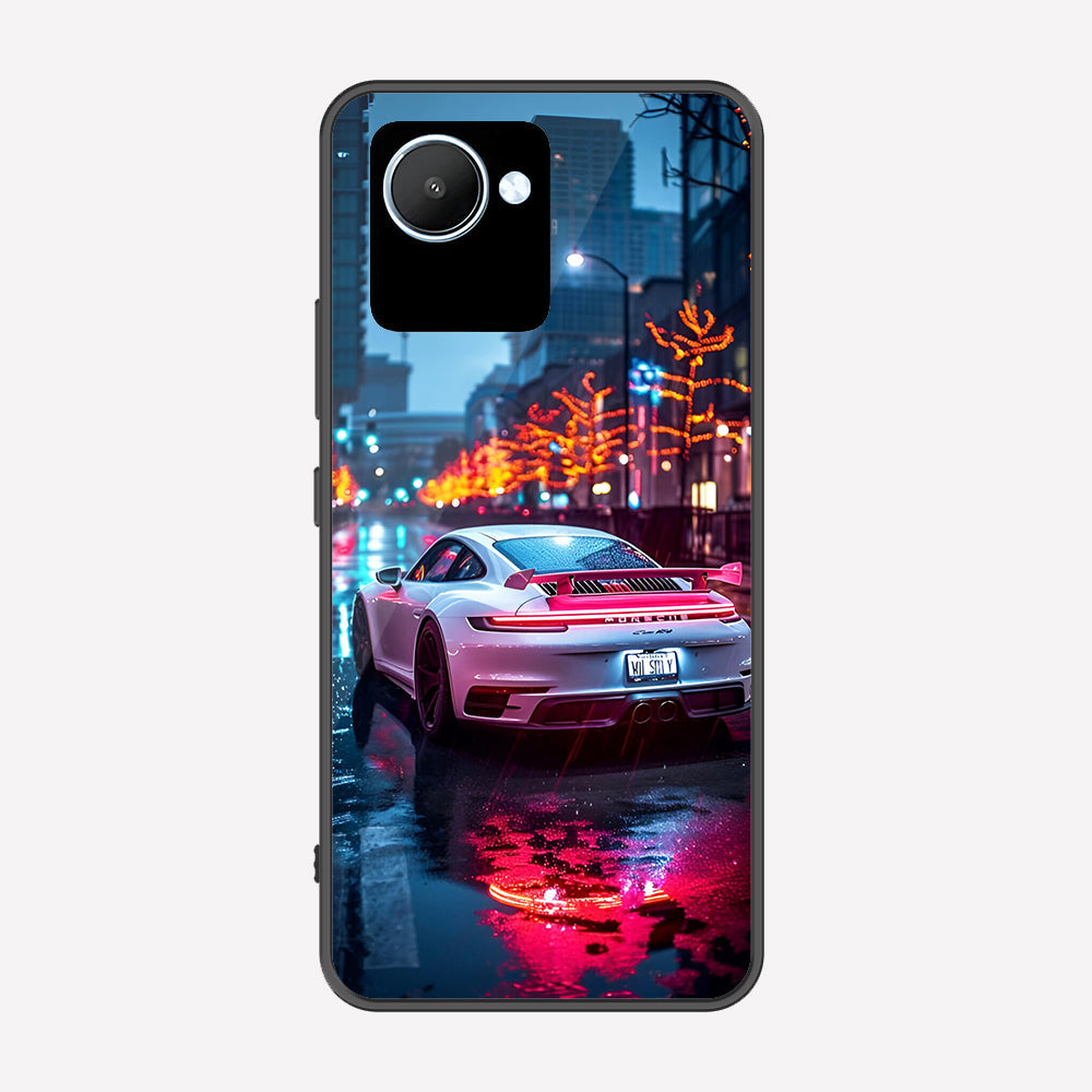 Realme C30s Cover - Car Series - Premium Printed Metal soft Bumper shock Proof Case