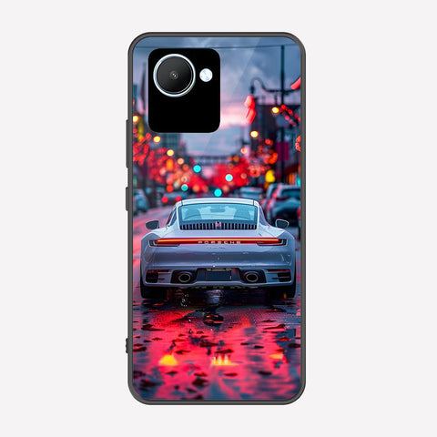 Realme C30 Cover - Car Series - Premium Printed Metal soft Bumper shock Proof Case