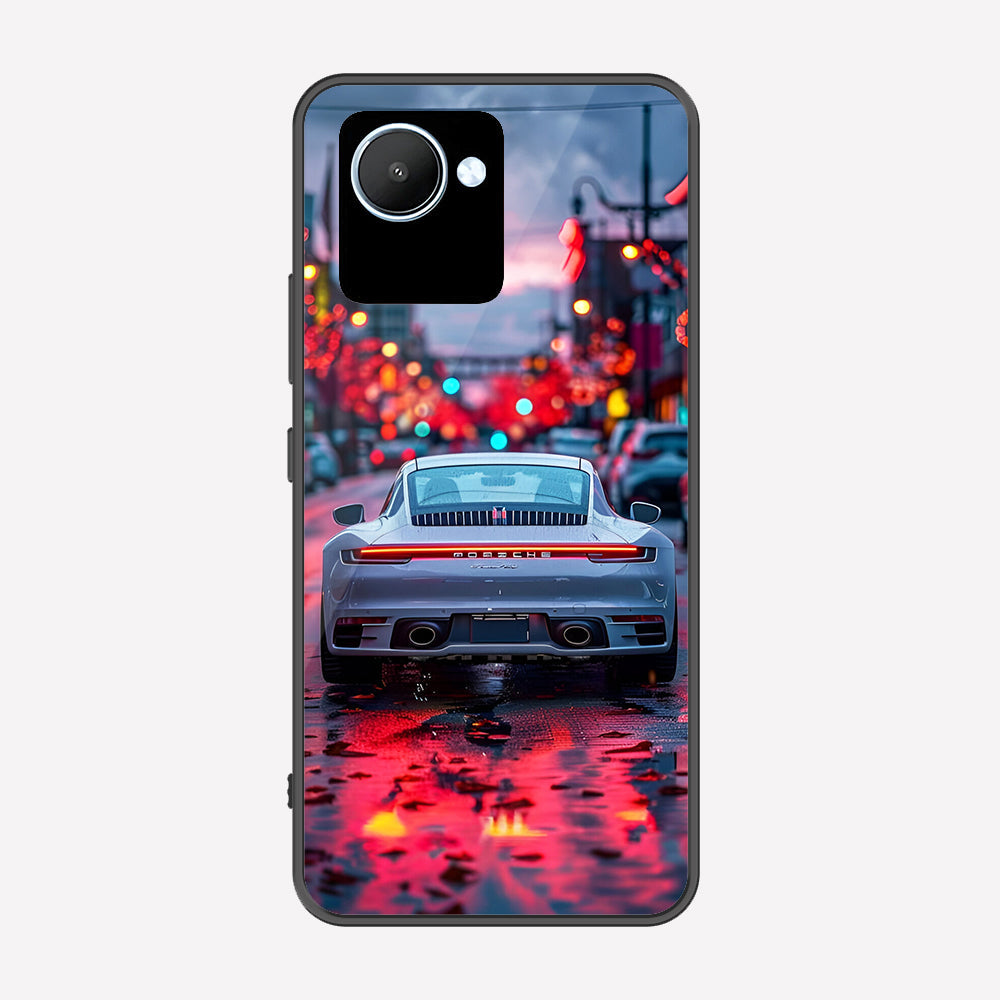 Realme C30s Cover - Car Series - Premium Printed Metal soft Bumper shock Proof Case