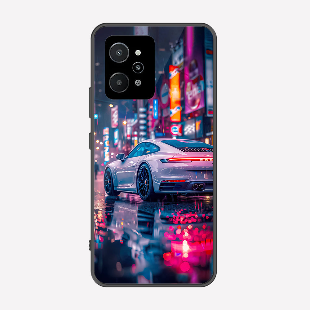 Realme C31 Cover - Car Series - Premium Printed Metal soft Bumper shock Proof Case