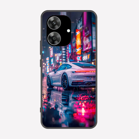 Realme Narzo N61 Cover - Car Series - Premium Printed Metal soft Bumper shock Proof Case