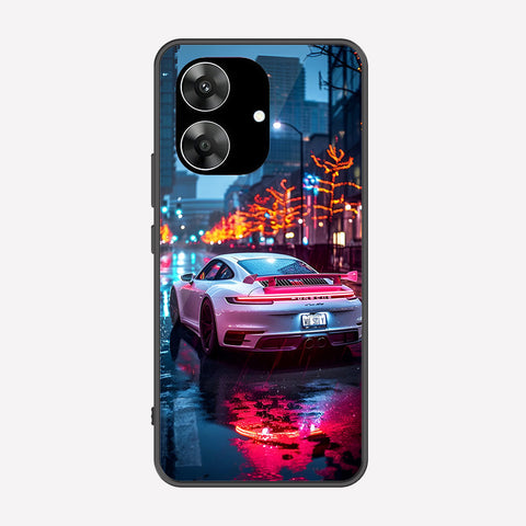 Realme Narzo N61 Cover - Car Series - Premium Printed Metal soft Bumper shock Proof Case