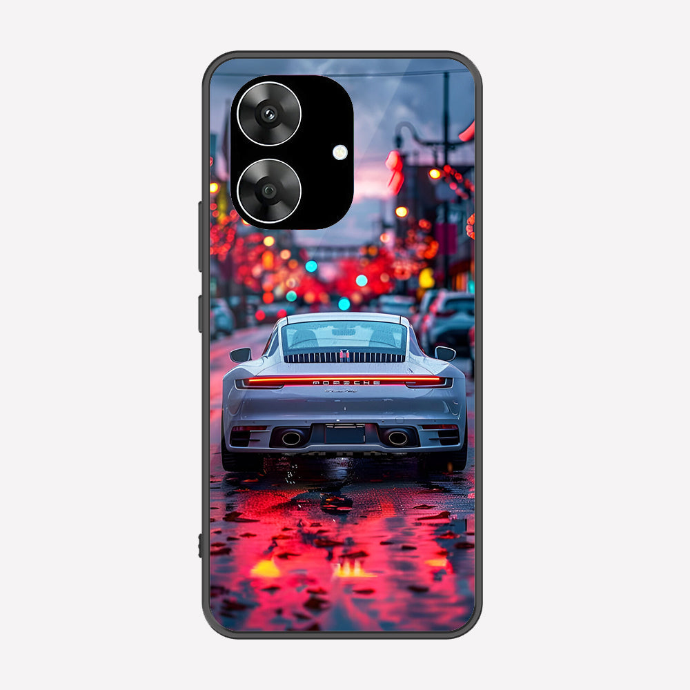 Realme Narzo N61 Cover - Car Series - Premium Printed Metal soft Bumper shock Proof Case