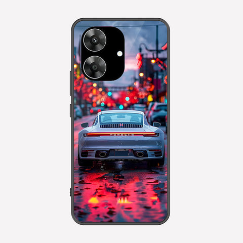 Realme Narzo N61 Cover - Car Series - Premium Printed Metal soft Bumper shock Proof Case