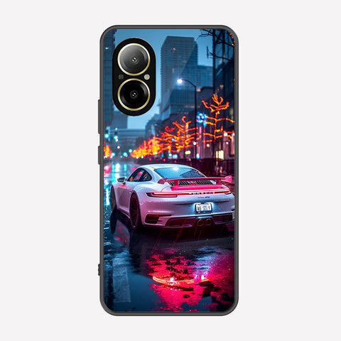 Realme C67 4G Cover - Car Series - Premium Printed Metal soft Bumper shock Proof Case