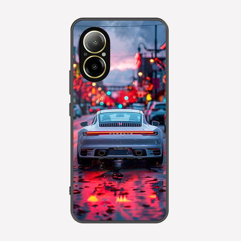 Realme C67 4G Cover - Car Series - Premium Printed Metal soft Bumper shock Proof Case