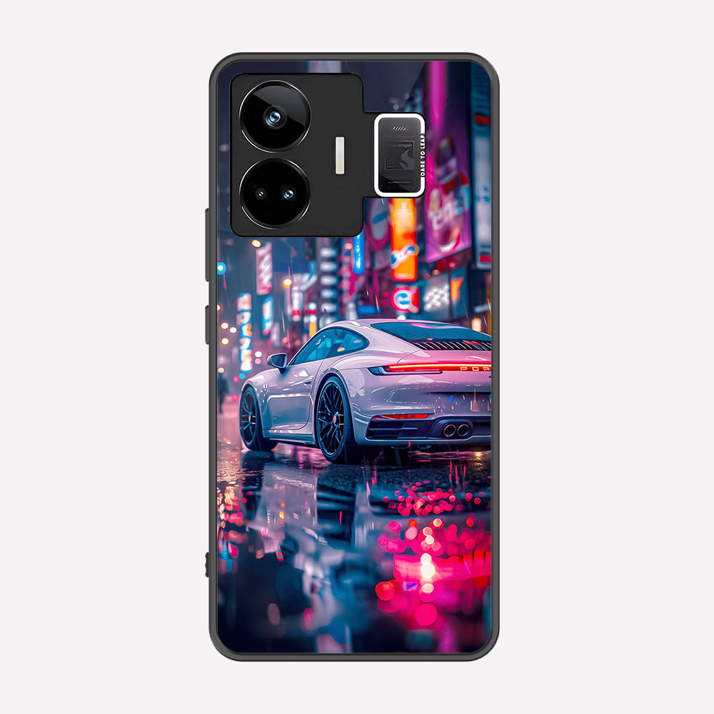 Realme GT Neo 5 Cover - Car Series - Premium Printed Metal soft Bumper shock Proof Case
