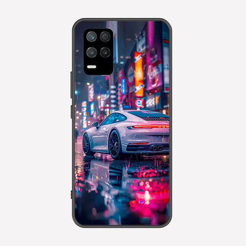 Realme Narzo 30 5G Cover - Car Series - Premium Printed Metal soft Bumper shock Proof Case