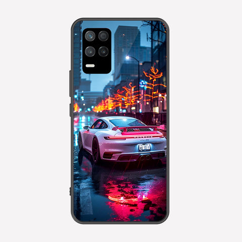 Realme Narzo 30 5G Cover - Car Series - Premium Printed Metal soft Bumper shock Proof Case