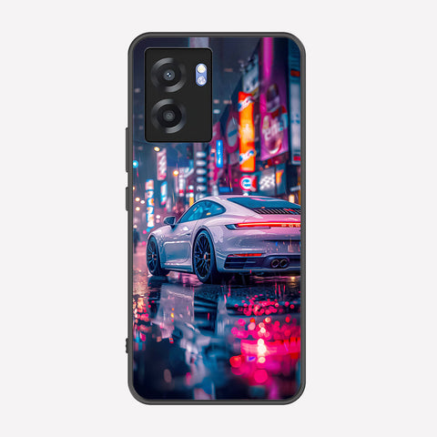 Realme Q5i Cover - Car Series - Premium Printed Metal soft Bumper shock Proof Case