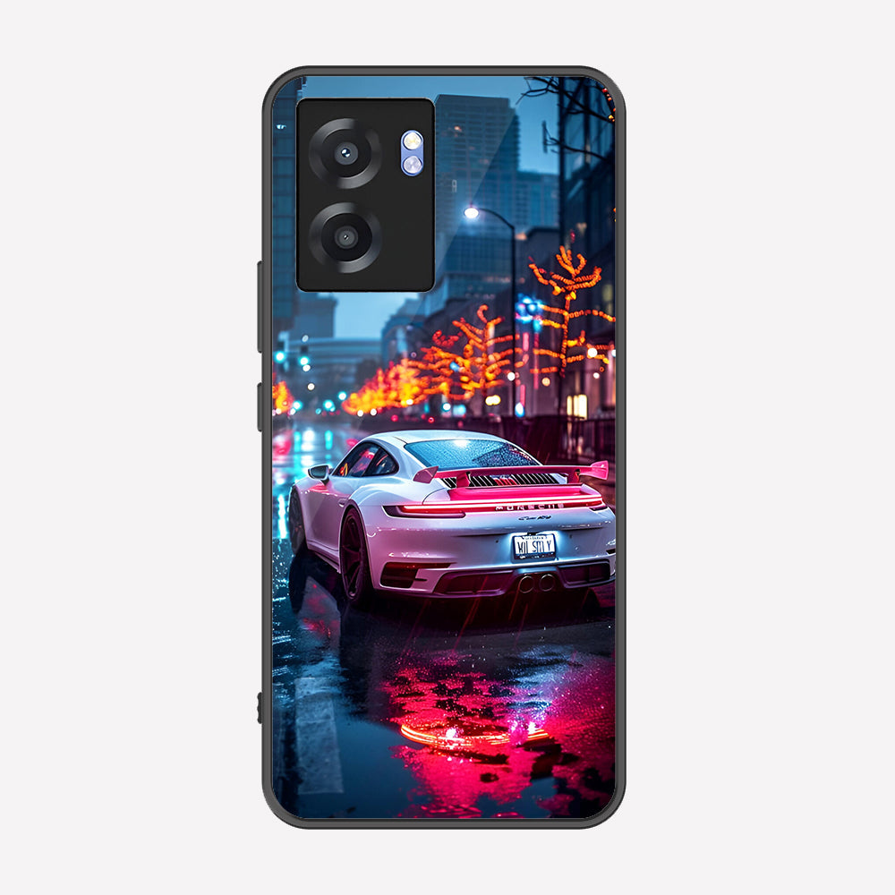 Realme Q5i Cover - Car Series - Premium Printed Metal soft Bumper shock Proof Case