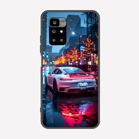 Xiaomi Redmi 10 Prime Cover - Car Series - Premium Printed Metal soft Bumper shock Proof Case
