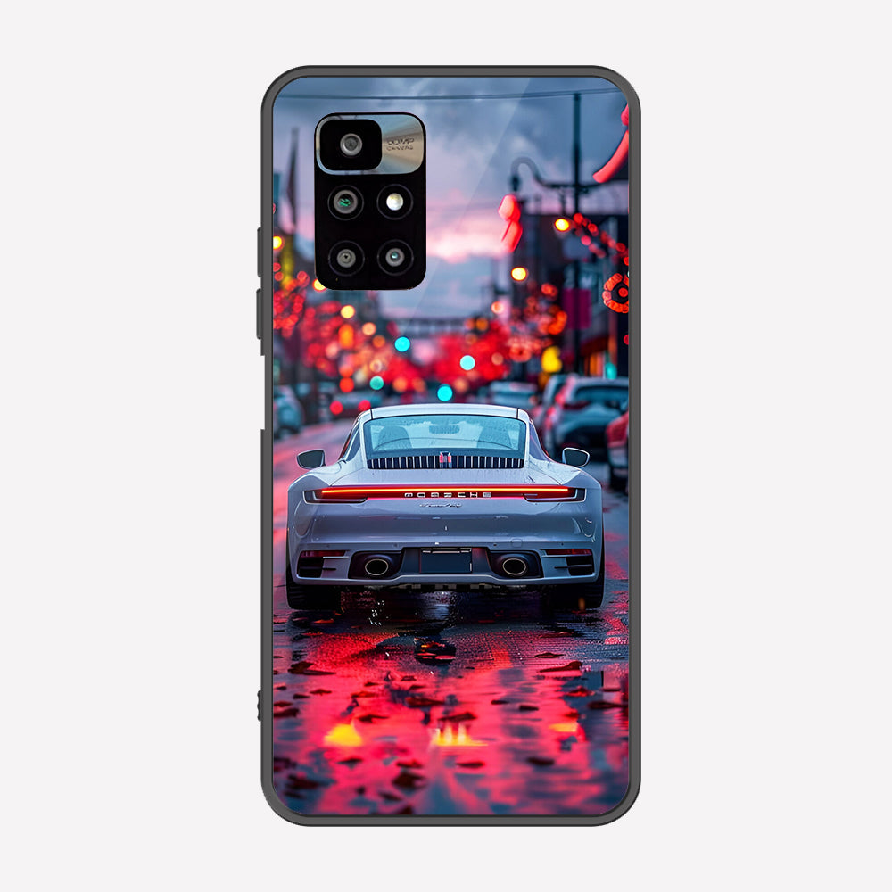Xiaomi Redmi 10 Prime Cover - Car Series - Premium Printed Metal soft Bumper shock Proof Case
