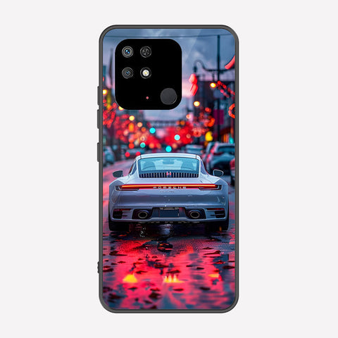 Xiaomi Redmi 10C Cover - Car Series - Premium Printed Metal soft Bumper shock Proof Case