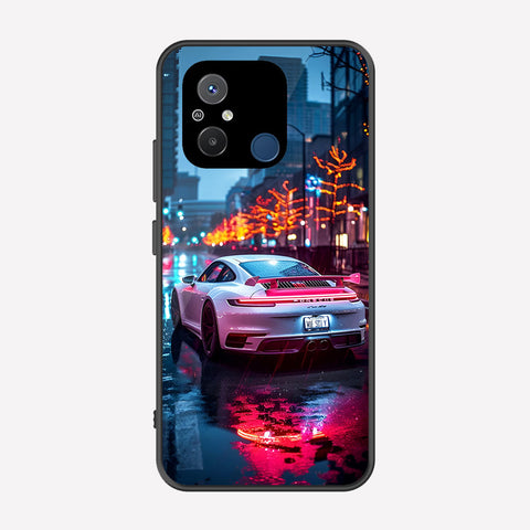 Xiaomi Poco C55 Cover - Car Series - Premium Printed Metal soft Bumper shock Proof Case
