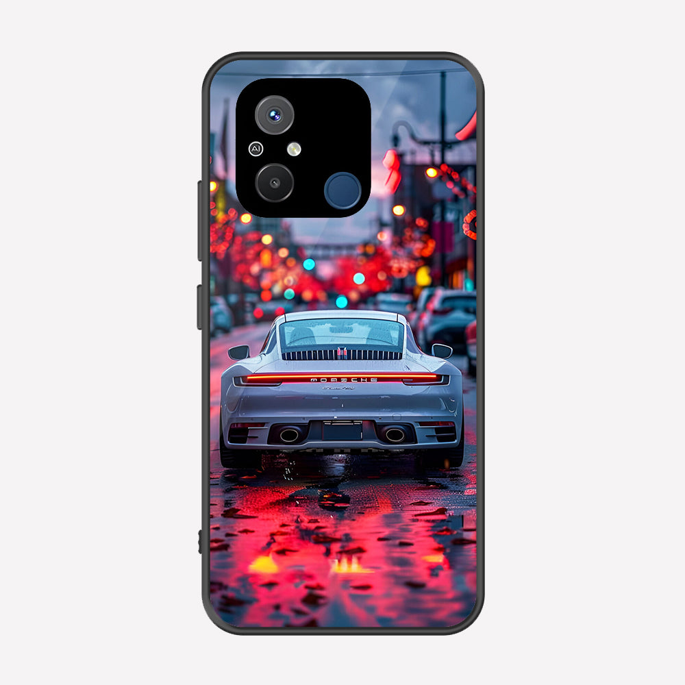 Xiaomi Poco C55 Cover - Car Series - Premium Printed Metal soft Bumper shock Proof Case