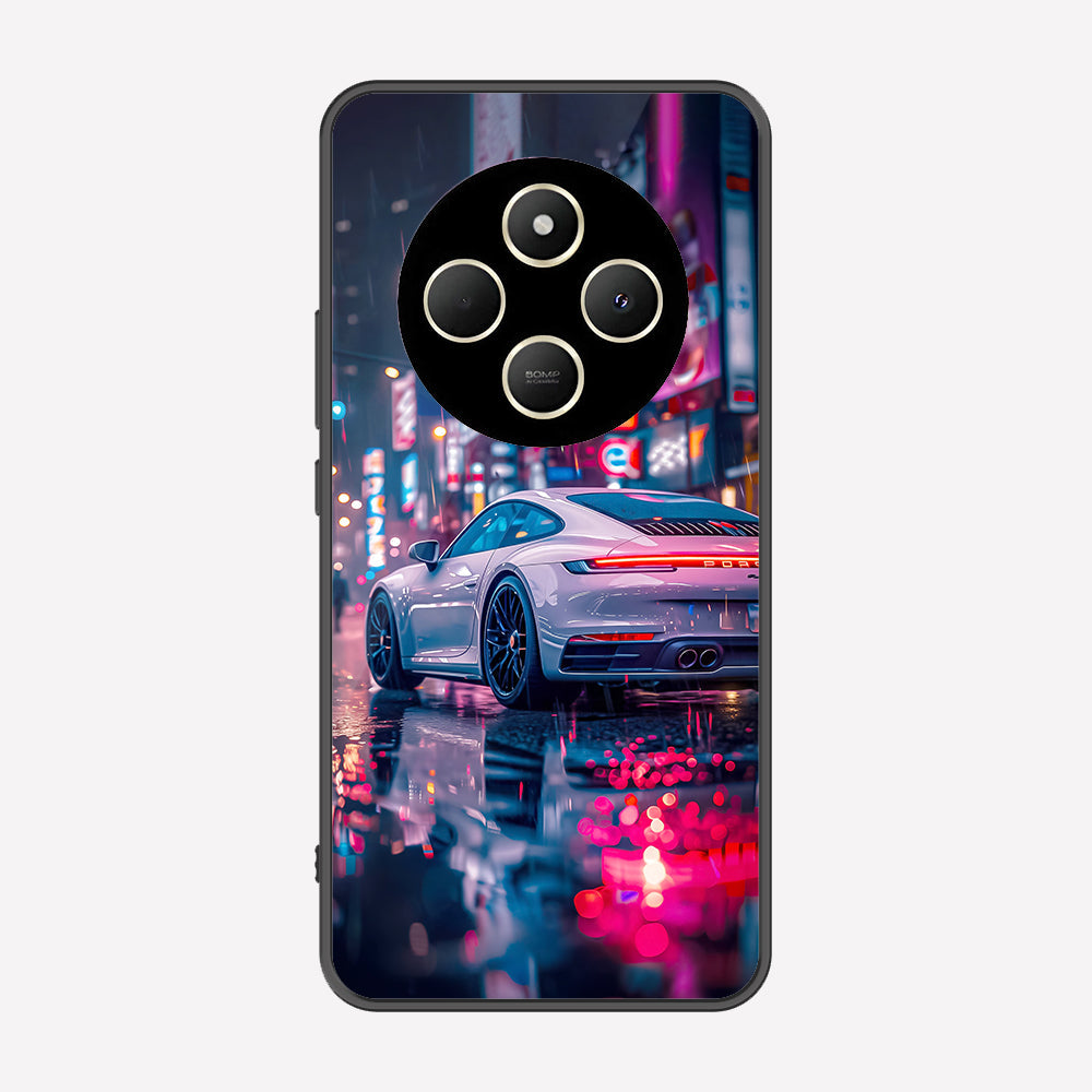Xiaomi Poco C75 Cover - Car Series - Premium Printed Metal soft Bumper shock Proof Case