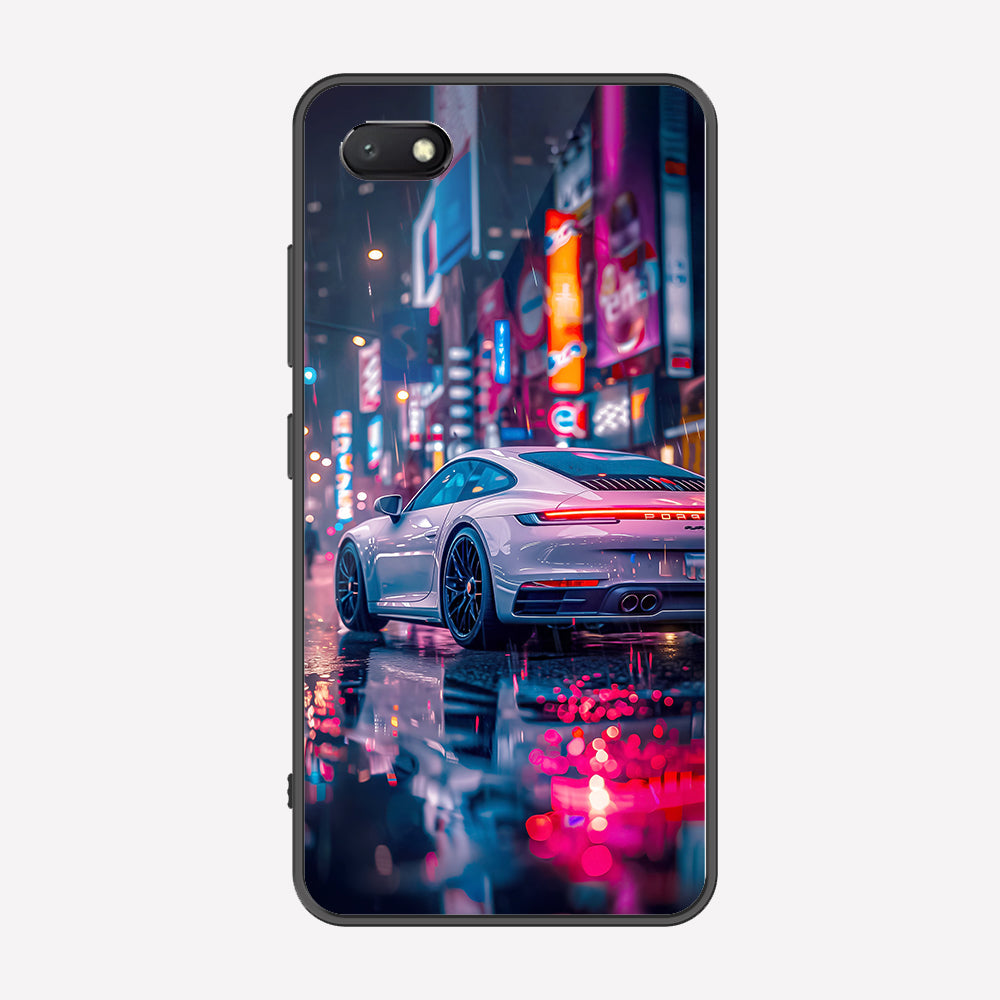 Xiaomi Redmi 6A Cover - Car Series - Premium Printed Metal soft Bumper shock Proof Case
