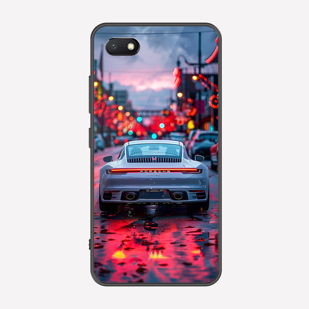 Xiaomi Redmi 6A Cover - Car Series - Premium Printed Metal soft Bumper shock Proof Case