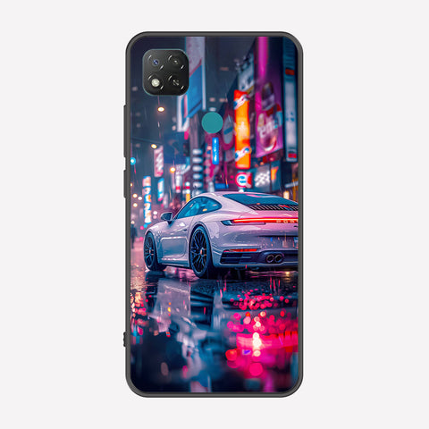 Xiaomi Redmi 9C Cover - Car Series - Premium Printed Metal soft Bumper shock Proof Case