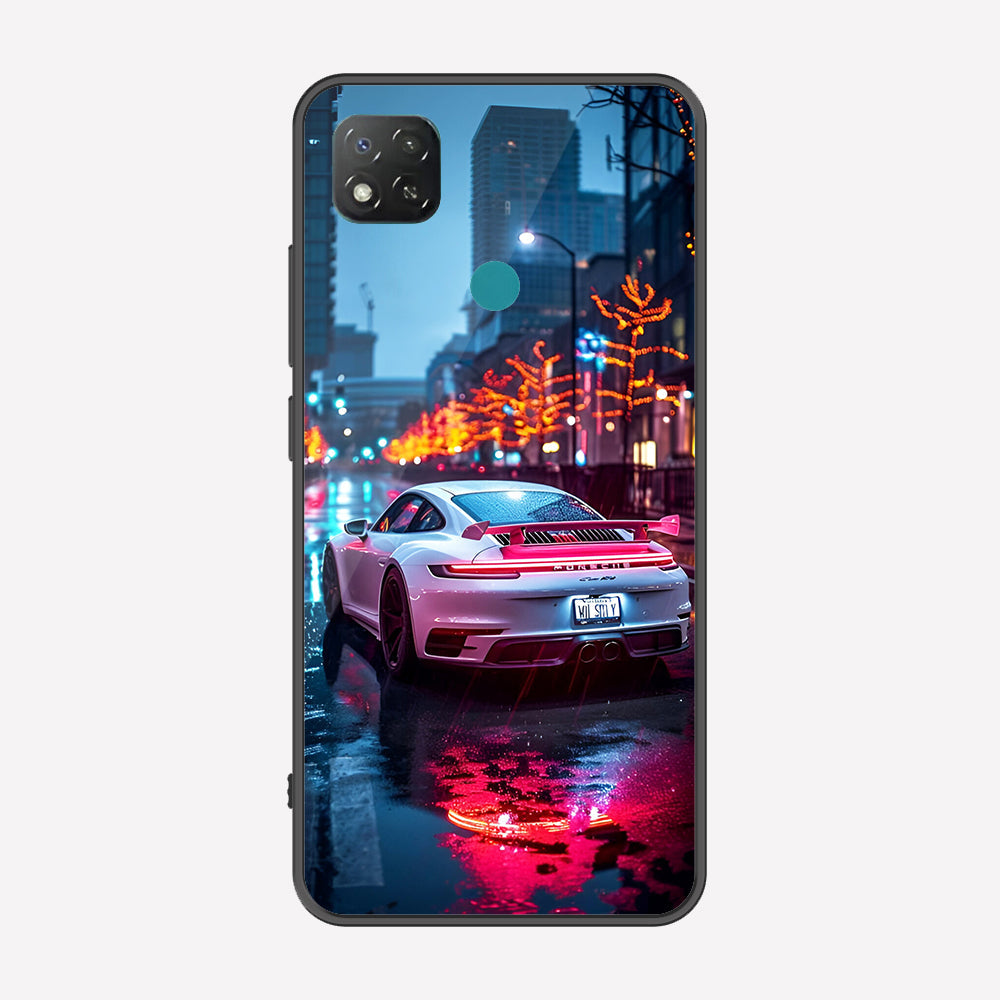Xiaomi Redmi 9C Cover - Car Series - Premium Printed Metal soft Bumper shock Proof Case