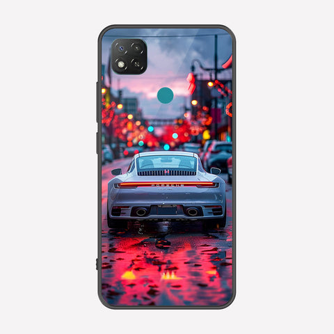 Xiaomi Redmi 9C Cover - Car Series - Premium Printed Metal soft Bumper shock Proof Case