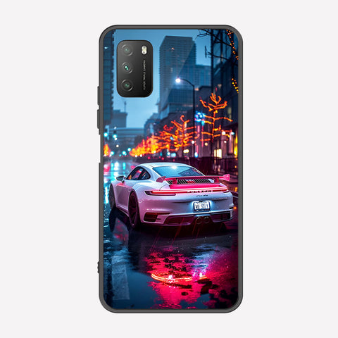 Xiaomi Redmi Note 9 4G Cover - Car Series - Premium Printed Metal soft Bumper shock Proof Case