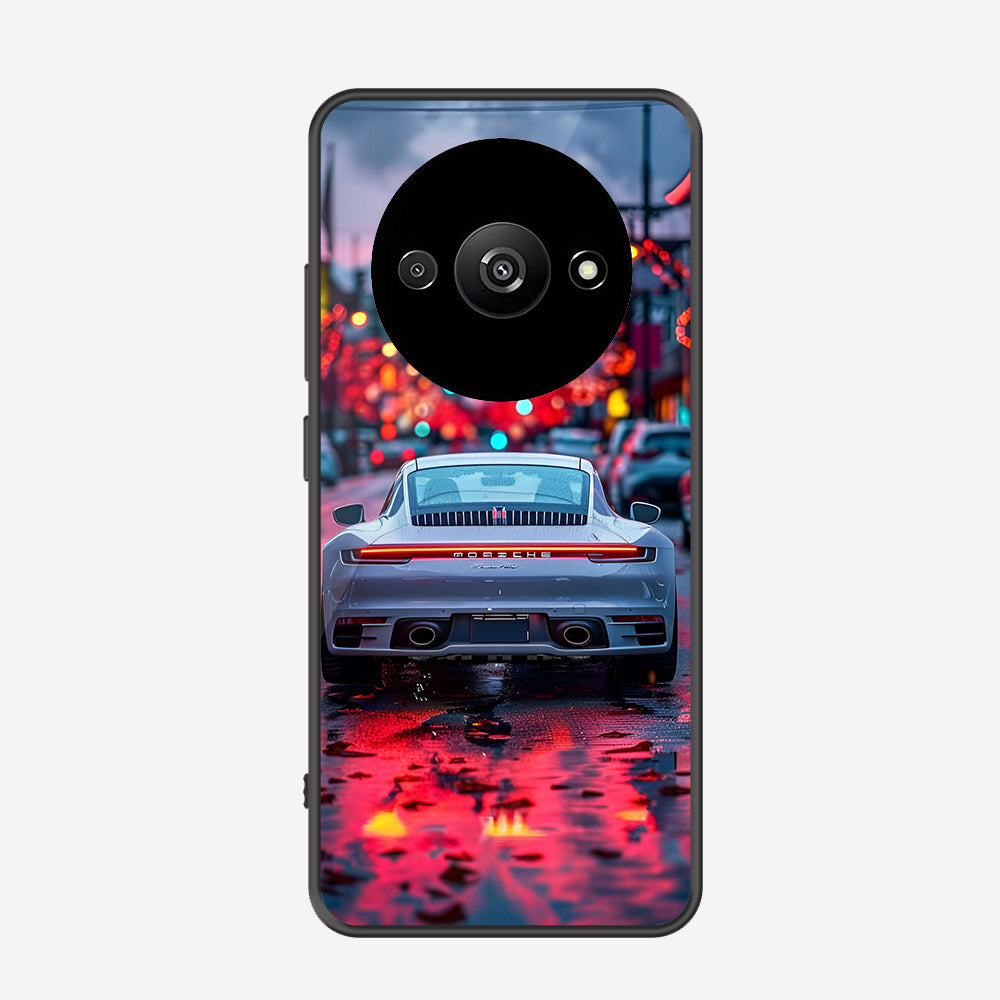 Xiaomi Redmi A3 Cover - Car Series - Premium Printed Metal soft Bumper shock Proof Case