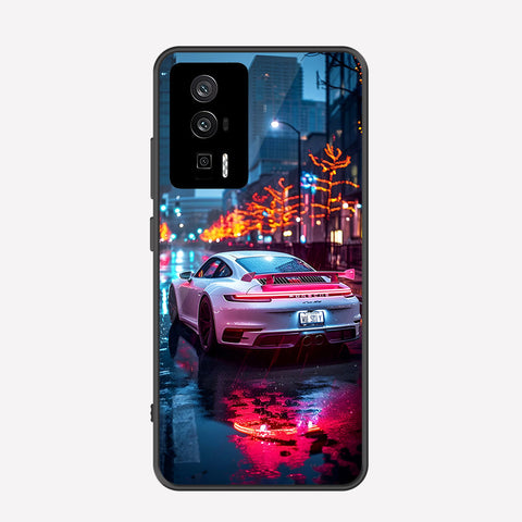 Xiaomi Poco F5 Pro Cover - Car Series - Premium Printed Metal soft Bumper shock Proof Case